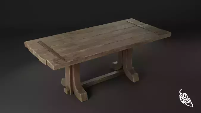 LOW POLY MEDIEVAL TABLE