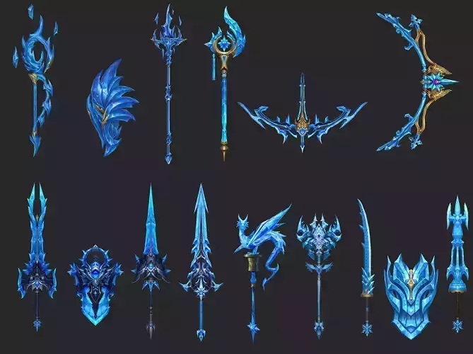 Weapons Pack 08 -  Frozen Throne Weapons