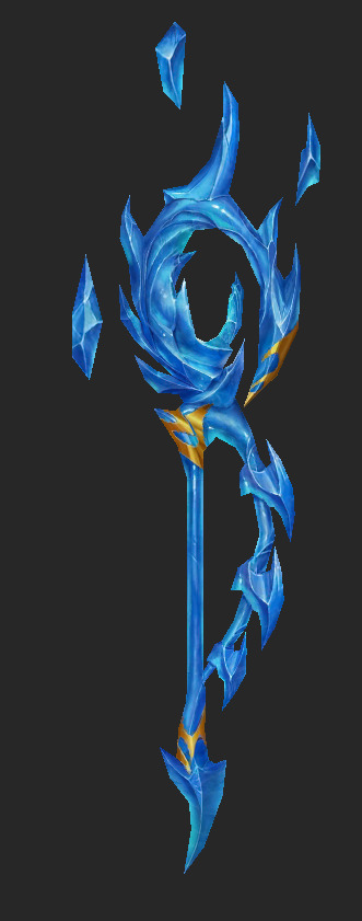 Weapons Pack 08 -  Frozen Throne Weapons Low-poly 3D model_1