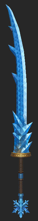 Weapons Pack 08 -  Frozen Throne Weapons Low-poly 3D model_15