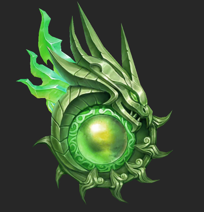 Weapons Pack 06 -  Umbral Eclipse Green Weapons Low-poly 3D model_13