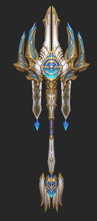 Weapons Pack 04 - Aetherian Sanctum Weapons Low-poly 3D model_1