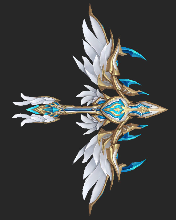 Weapons Pack 04 - Aetherian Sanctum Weapons Low-poly 3D model_4