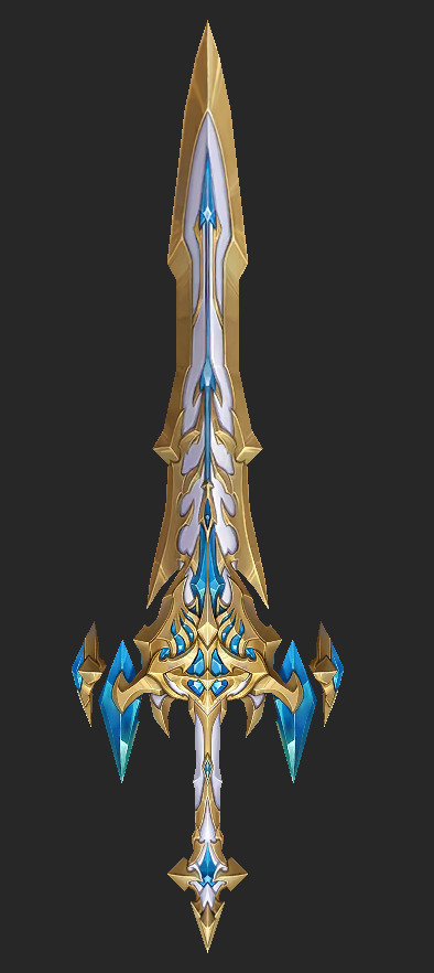 Weapons Pack 04 - Aetherian Sanctum Weapons Low-poly 3D model_10