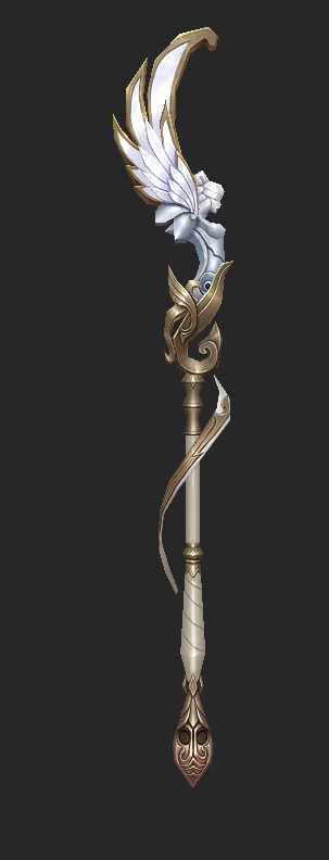 Weapons Pack 04 - Aetherian Sanctum Weapons Low-poly 3D model_9