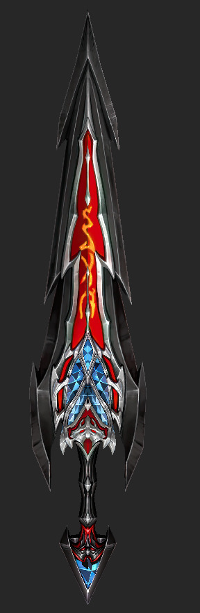 Weapons Pack 03 - Crimson Vortex Weapons Low-poly 3D model_12