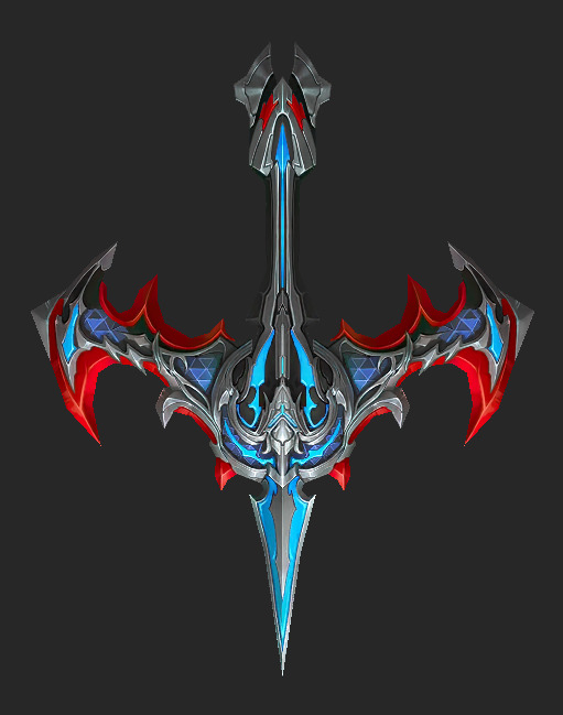 Weapons Pack 03 - Crimson Vortex Weapons Low-poly 3D model_4