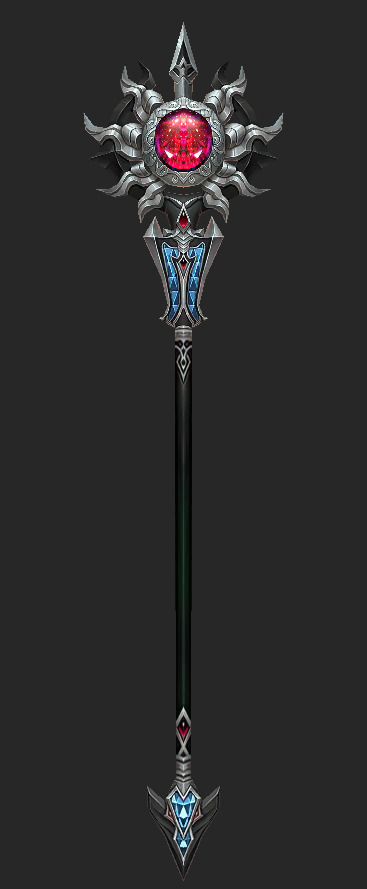 Weapons Pack 03 - Crimson Vortex Weapons Low-poly 3D model_9