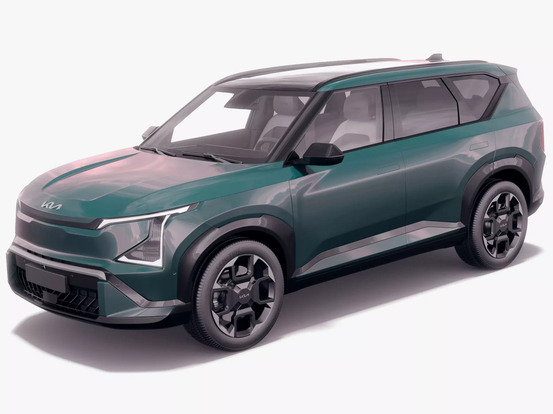 Kia EV5 GT-line 2026 with interior 3D model