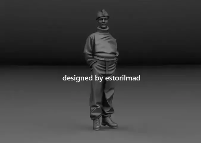 WW2 GERMAN TANKER TIGER PANTHER V1 3D print model