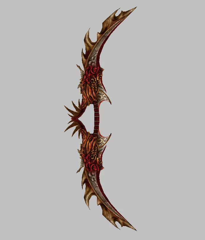 Crimson Lion Weapons Set Low-poly 3D model_2