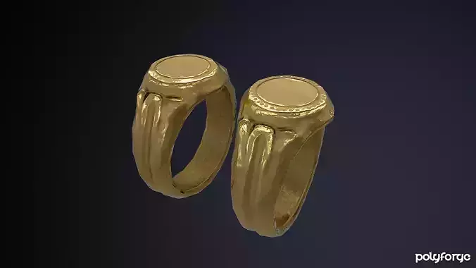 Plain Medieval Gold Merchant Rings