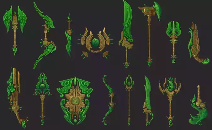 Jade Tech Weapons Set