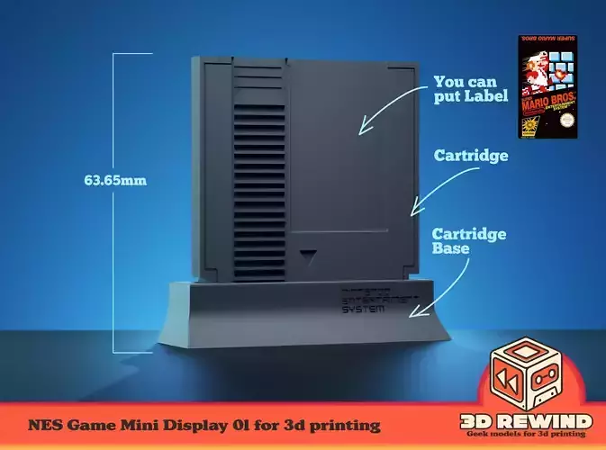 Nes cartridge 3D print model