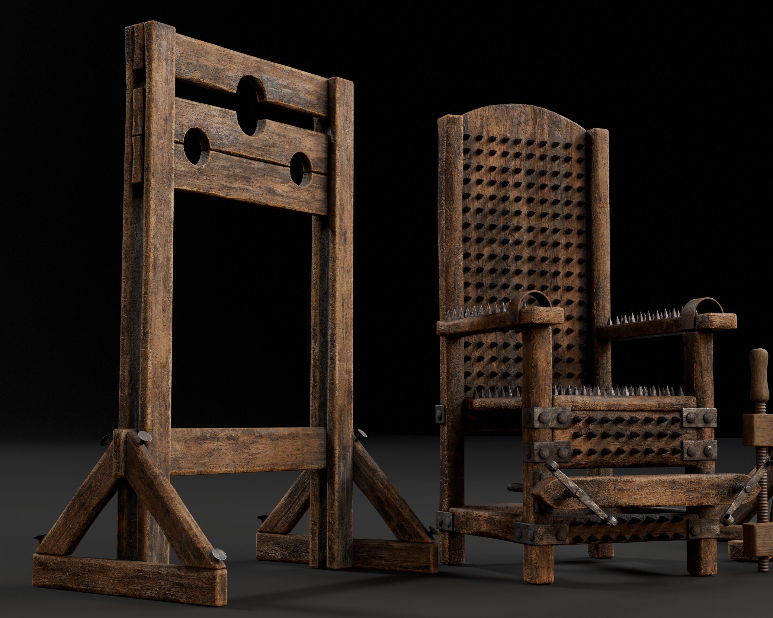 Medieval Torture Pack 3 3D Model Collection_9