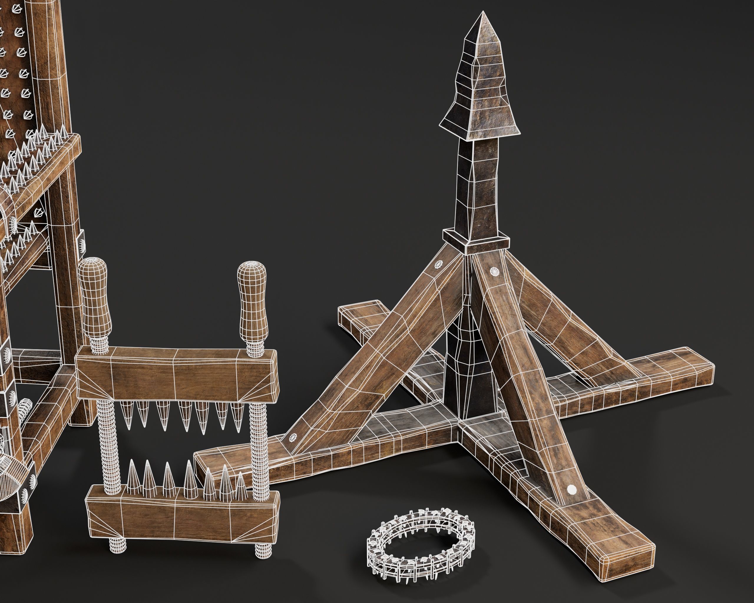 Medieval Torture Pack 3 3D Model Collection_6