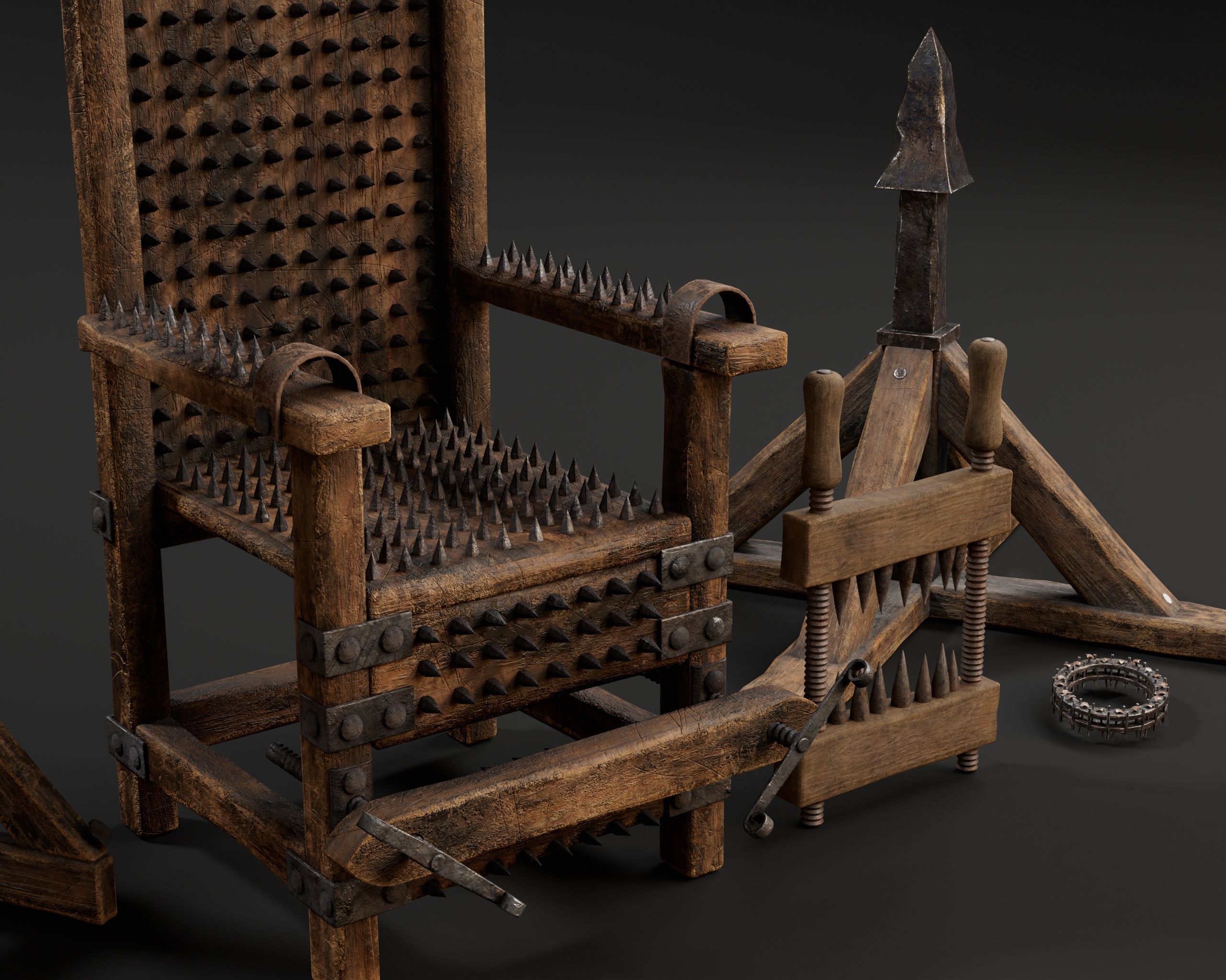 Medieval Torture Pack 3 3D Model Collection_7