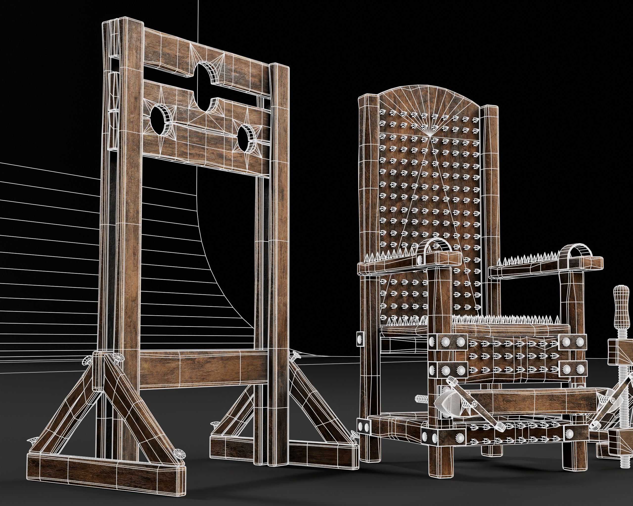 Medieval Torture Pack 3 3D Model Collection_10