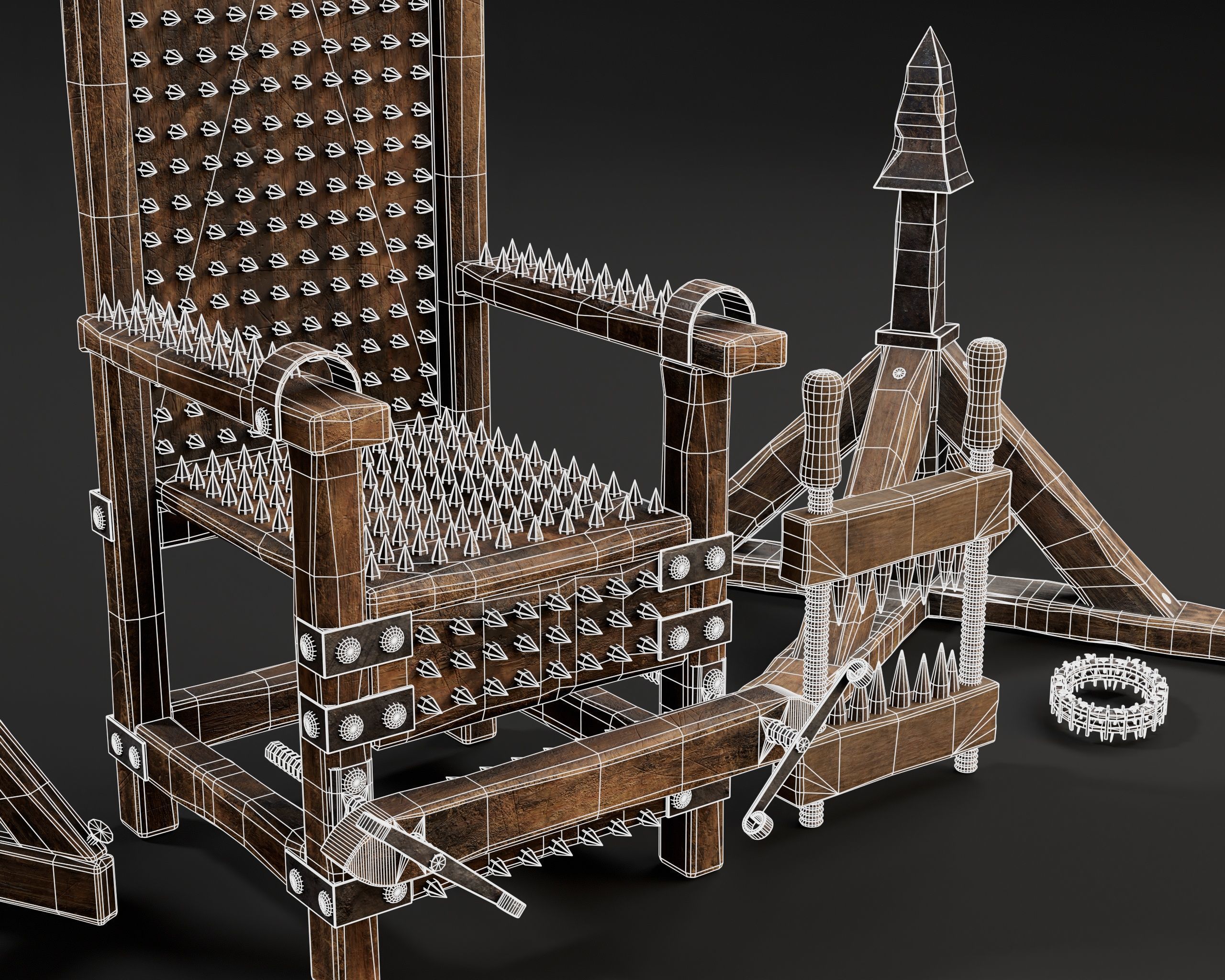 Medieval Torture Pack 3 3D Model Collection_8