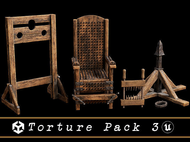 Medieval Torture Pack 3 3D Model Collection