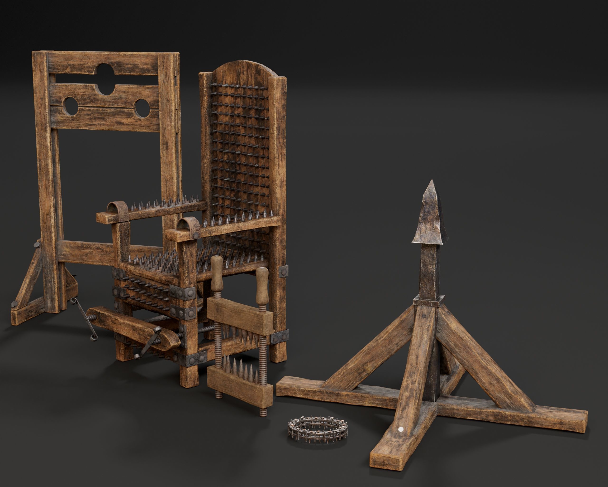 Medieval Torture Pack 3 3D Model Collection_3