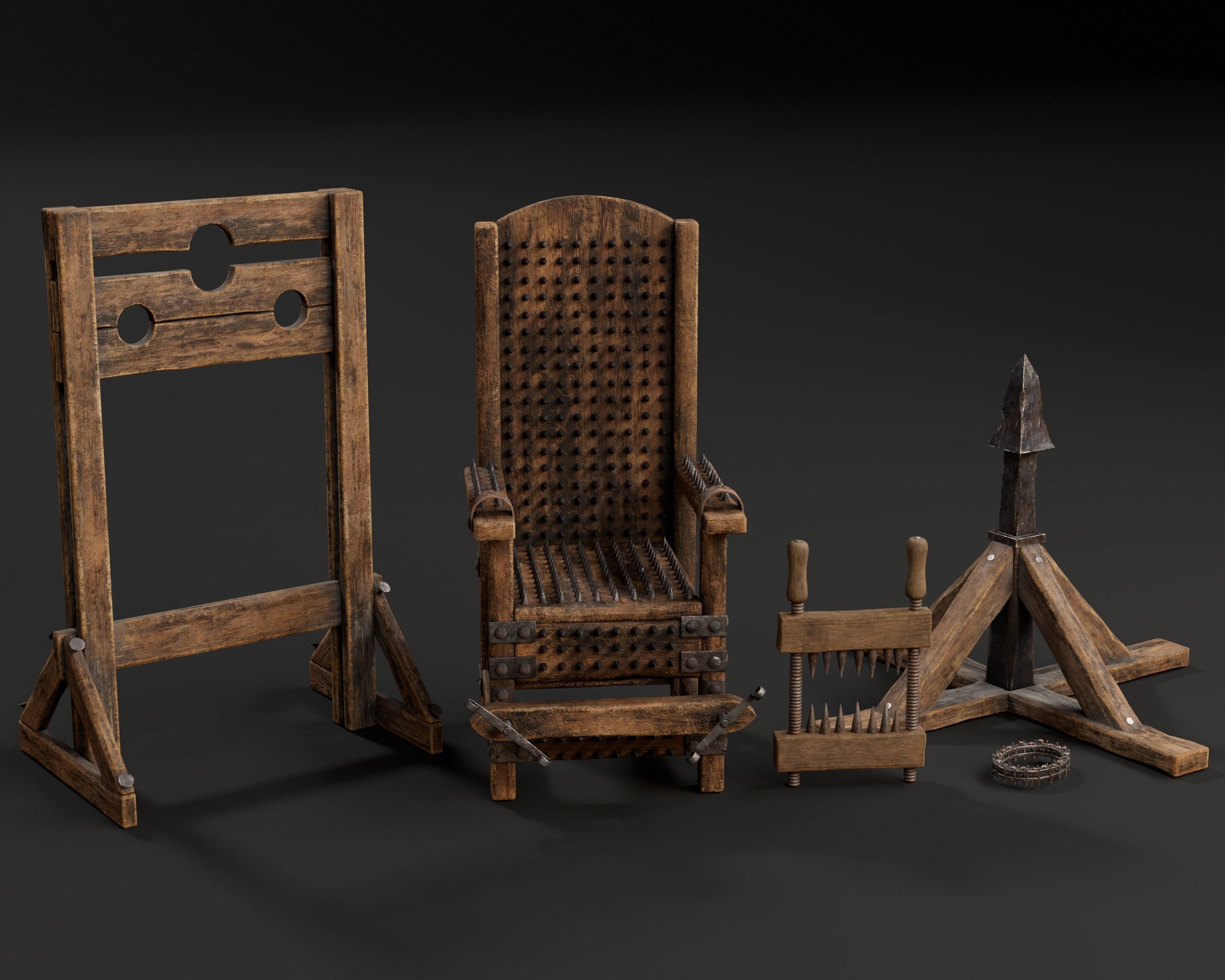 Medieval Torture Pack 3 3D Model Collection_1