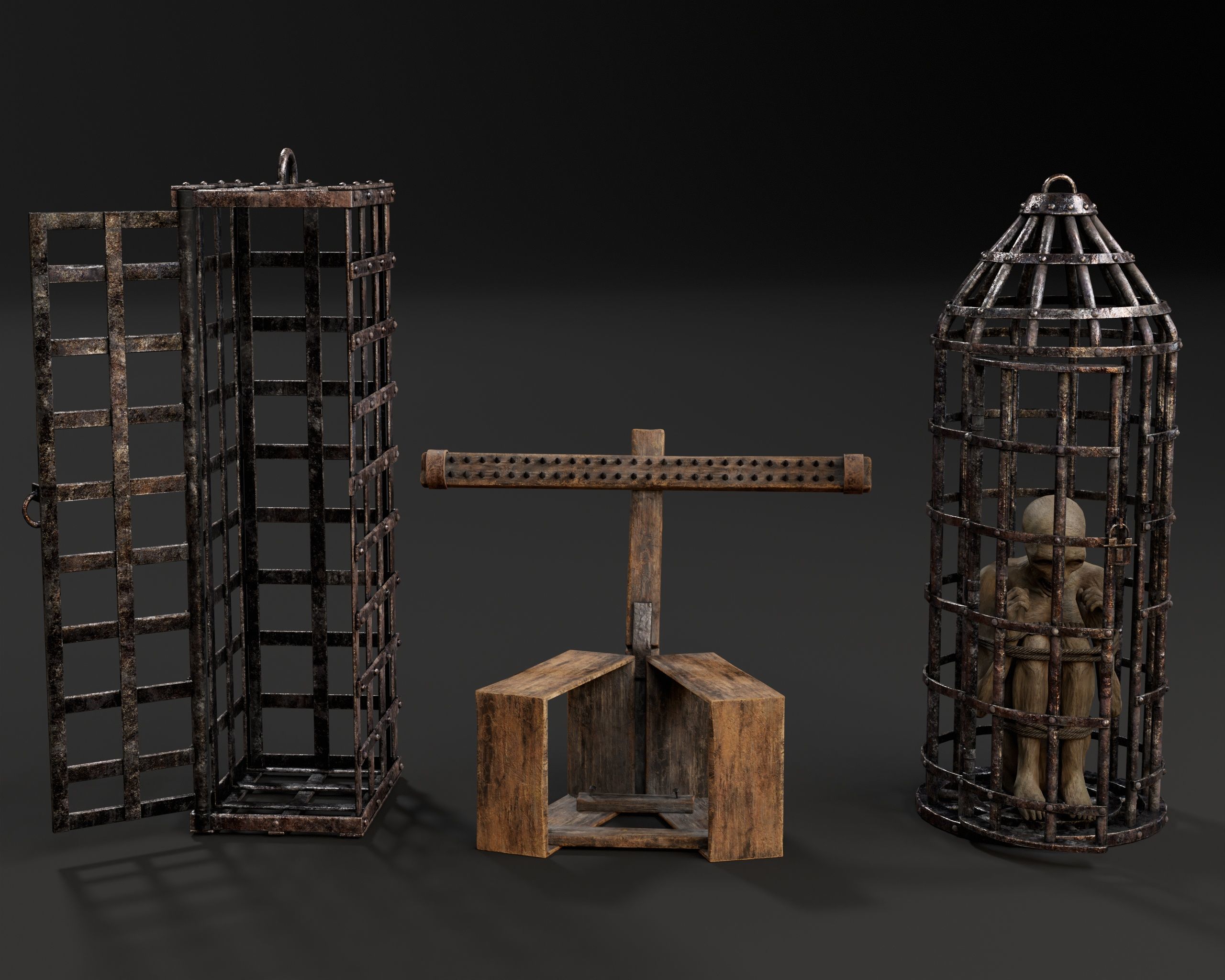 Medieval Torture Pack 4 3D Model Collection_1