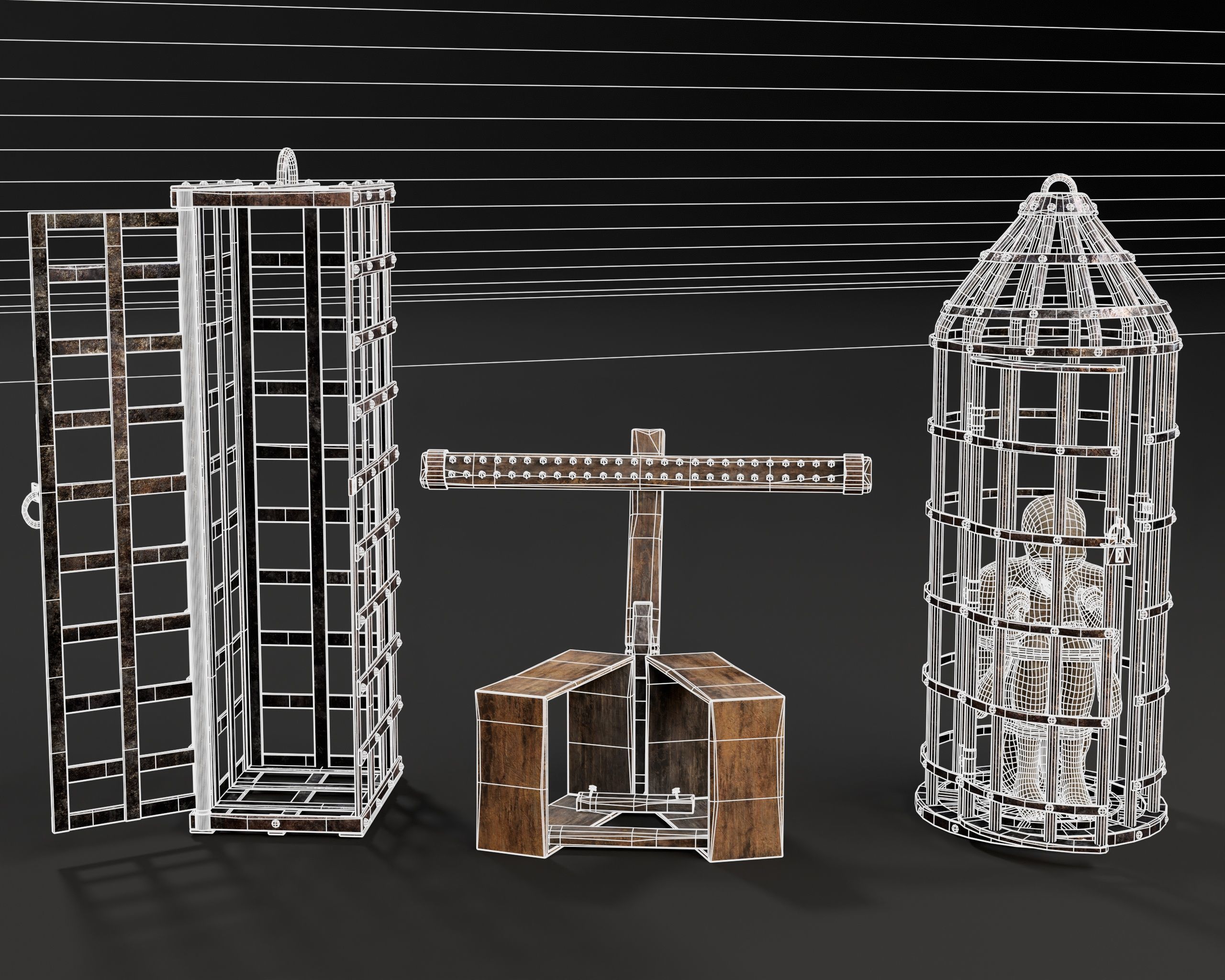 Medieval Torture Pack 4 3D Model Collection_2