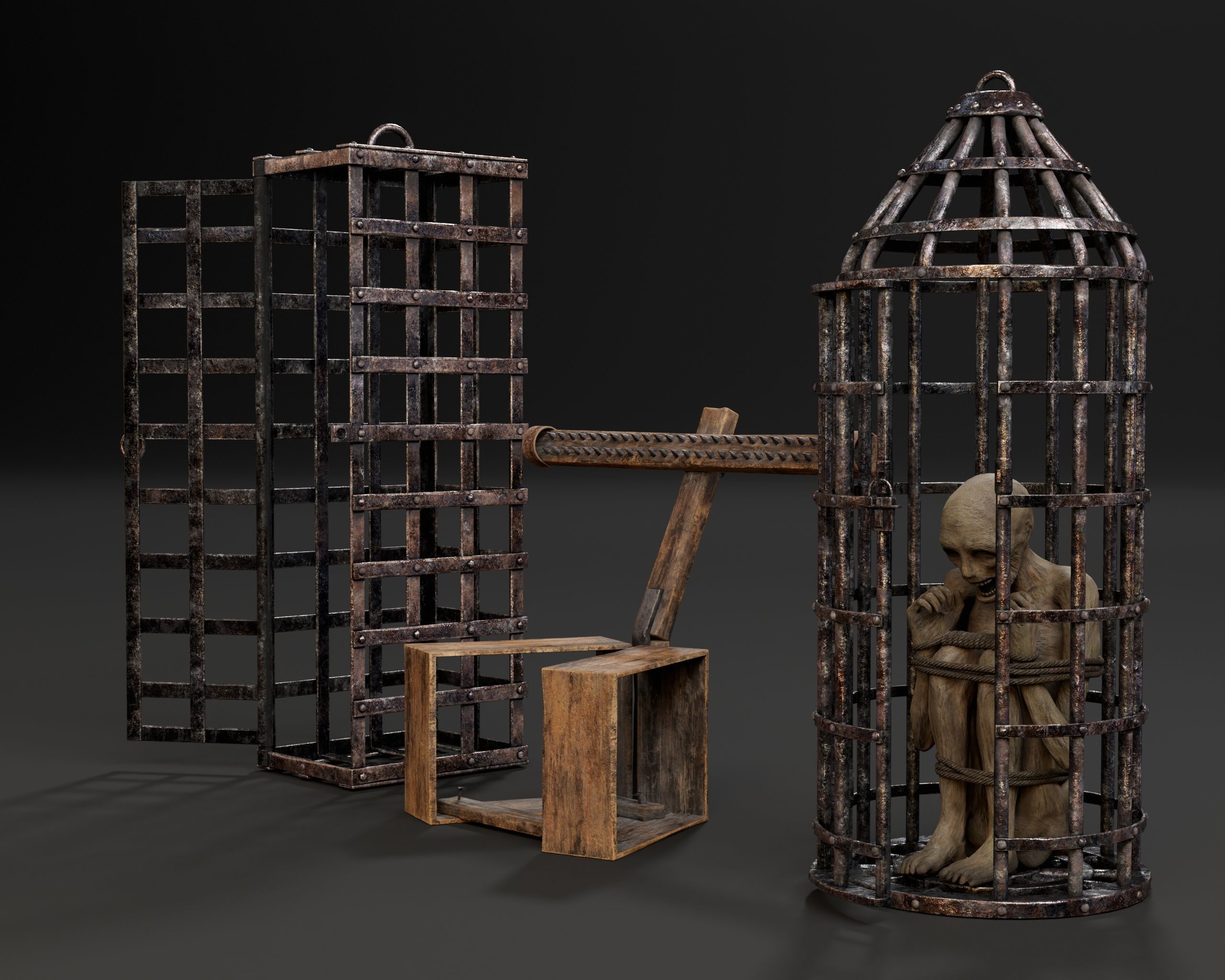 Medieval Torture Pack 4 3D Model Collection_7