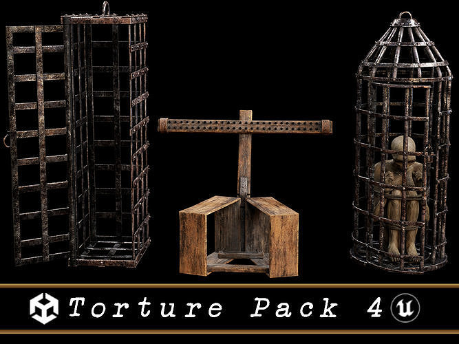 Medieval Torture Pack 4 3D Model Collection