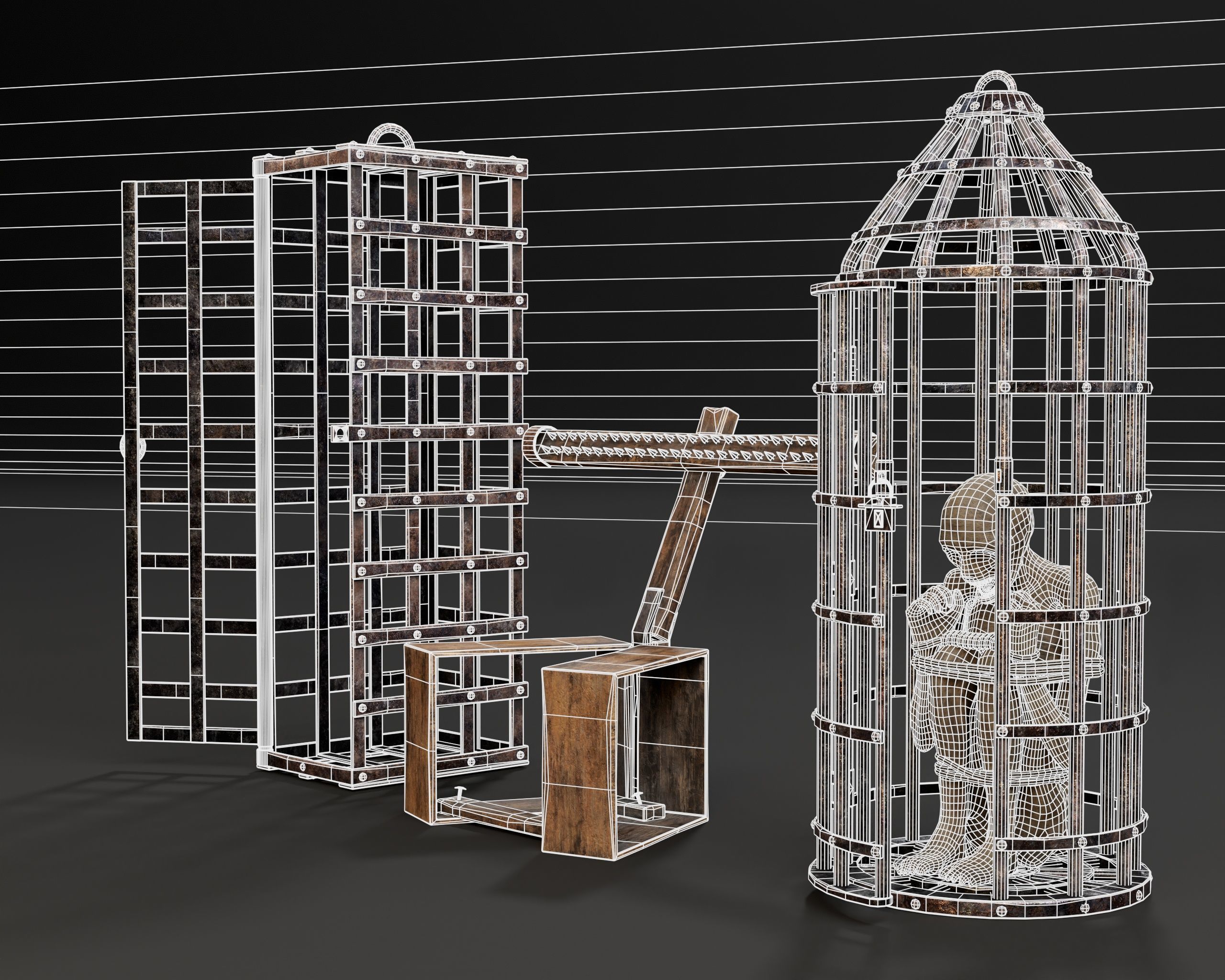 Medieval Torture Pack 4 3D Model Collection_8