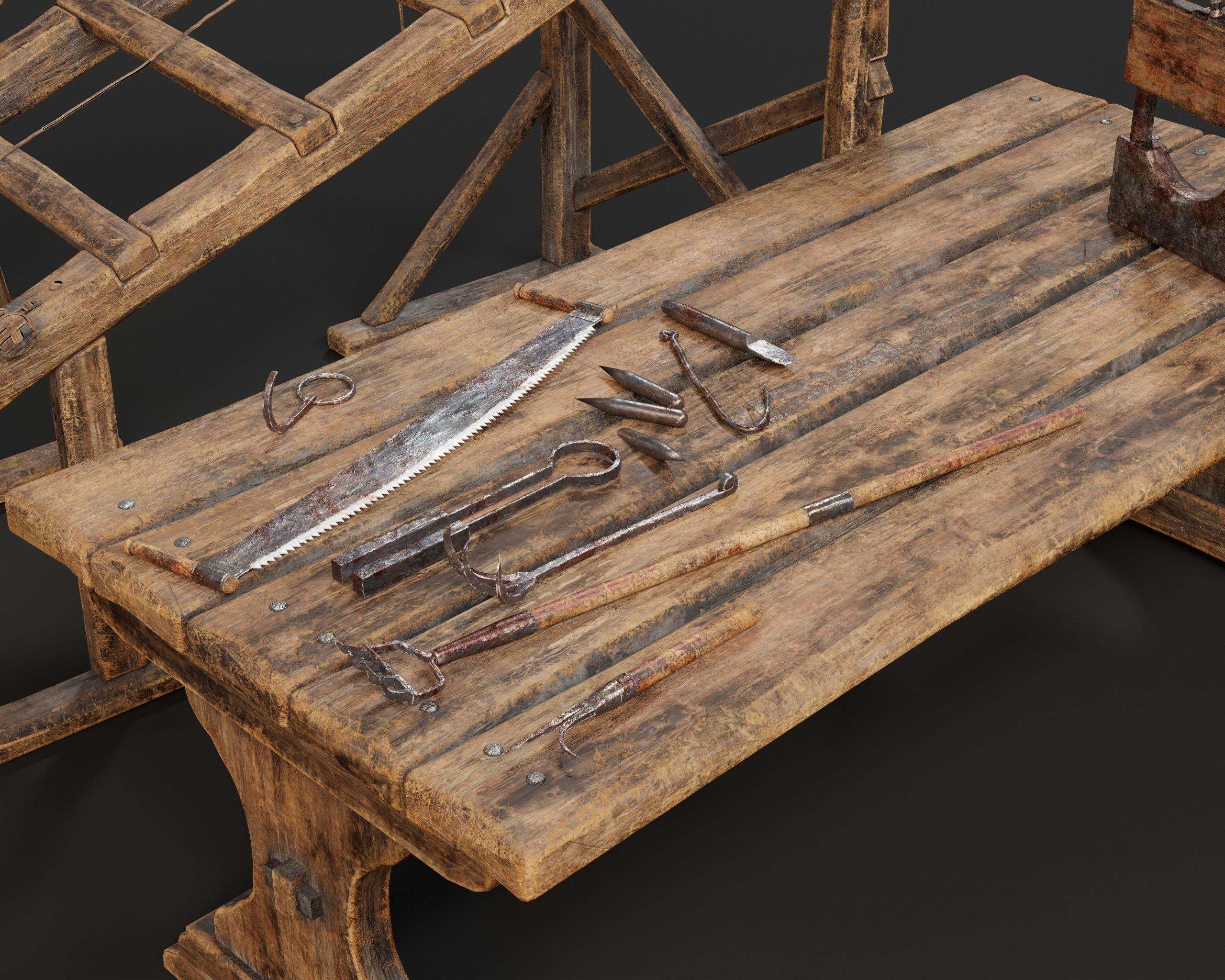 Medieval Torture Pack 5 3D Model Collection_3