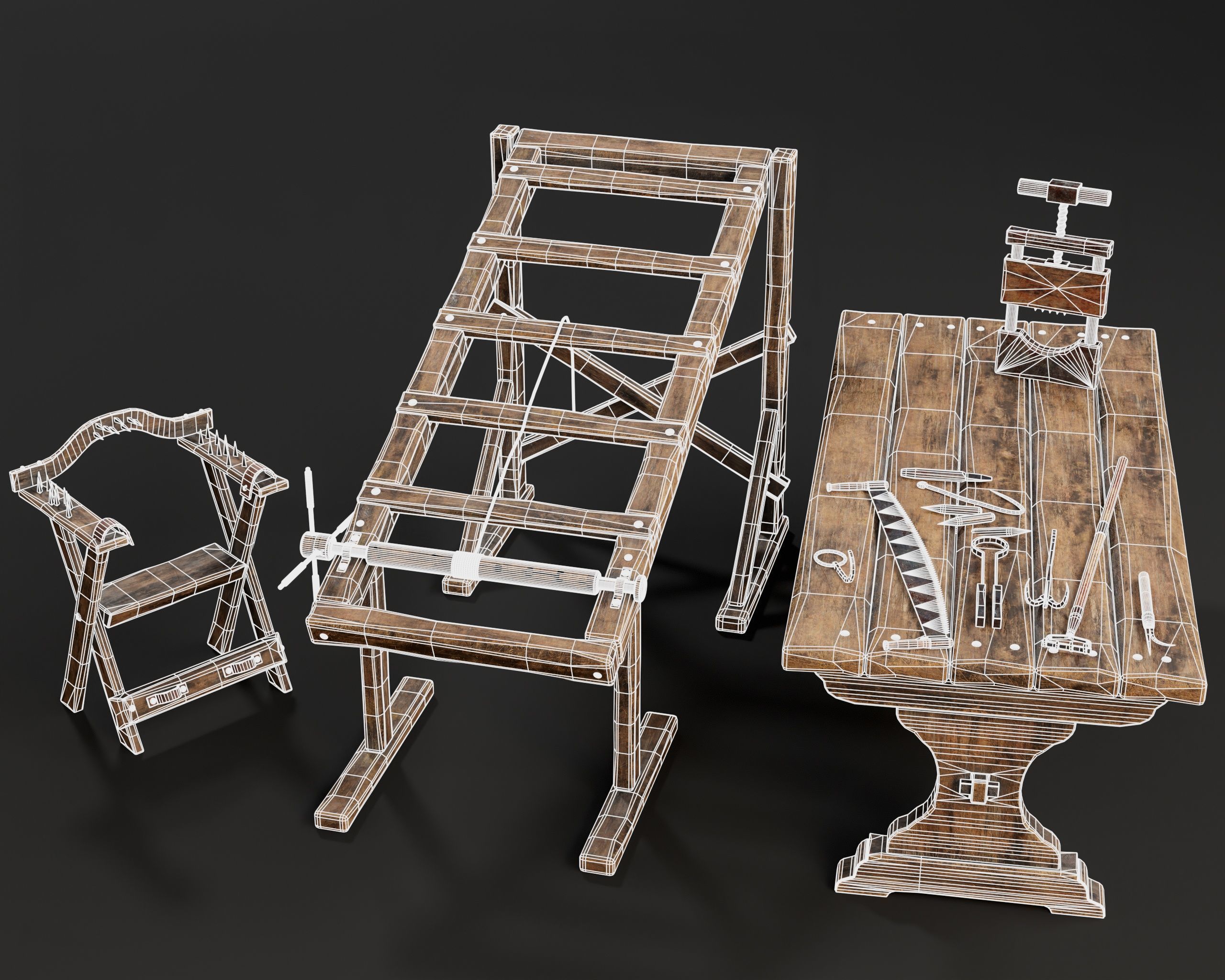 Medieval Torture Pack 5 3D Model Collection_2