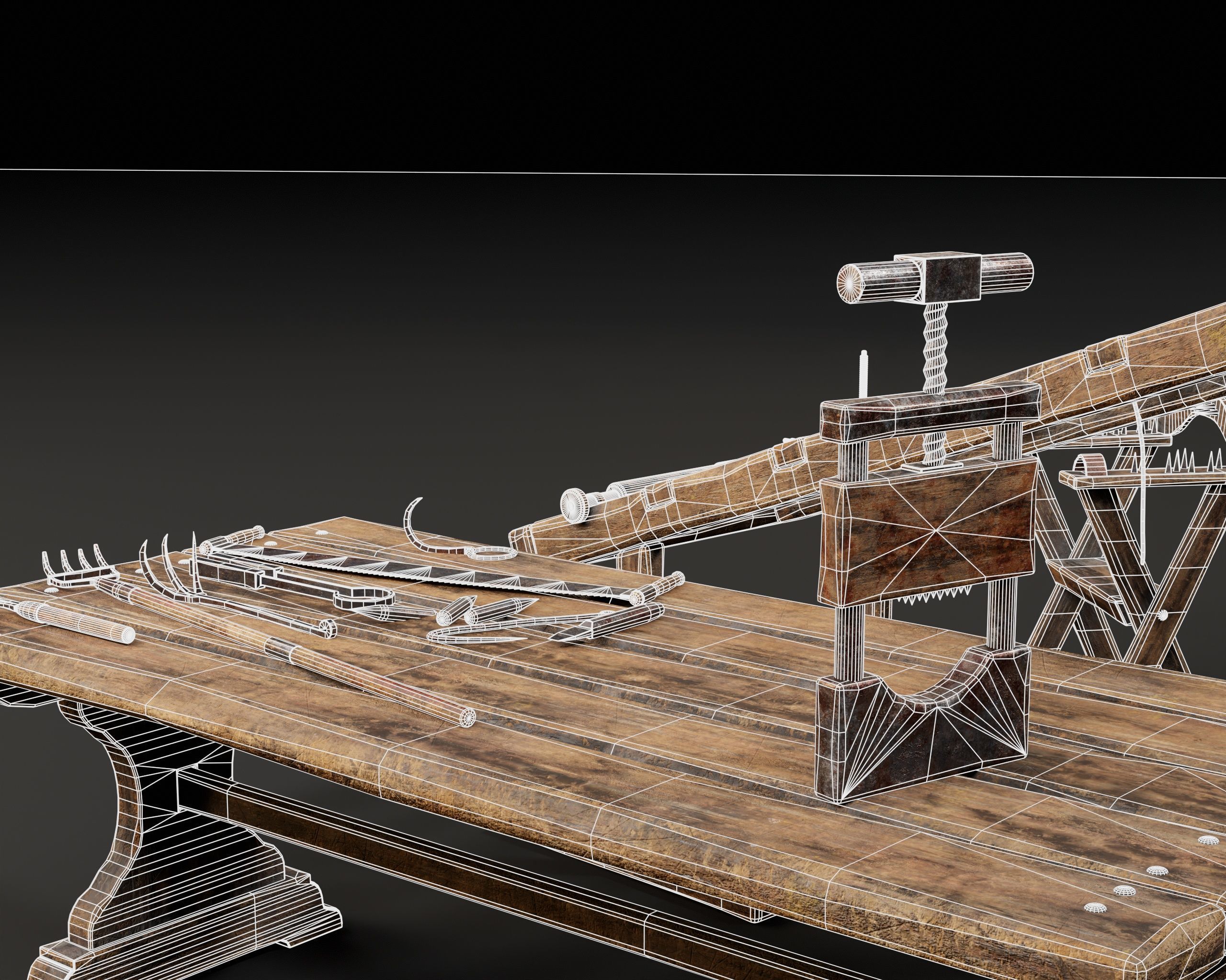 Medieval Torture Pack 5 3D Model Collection_6