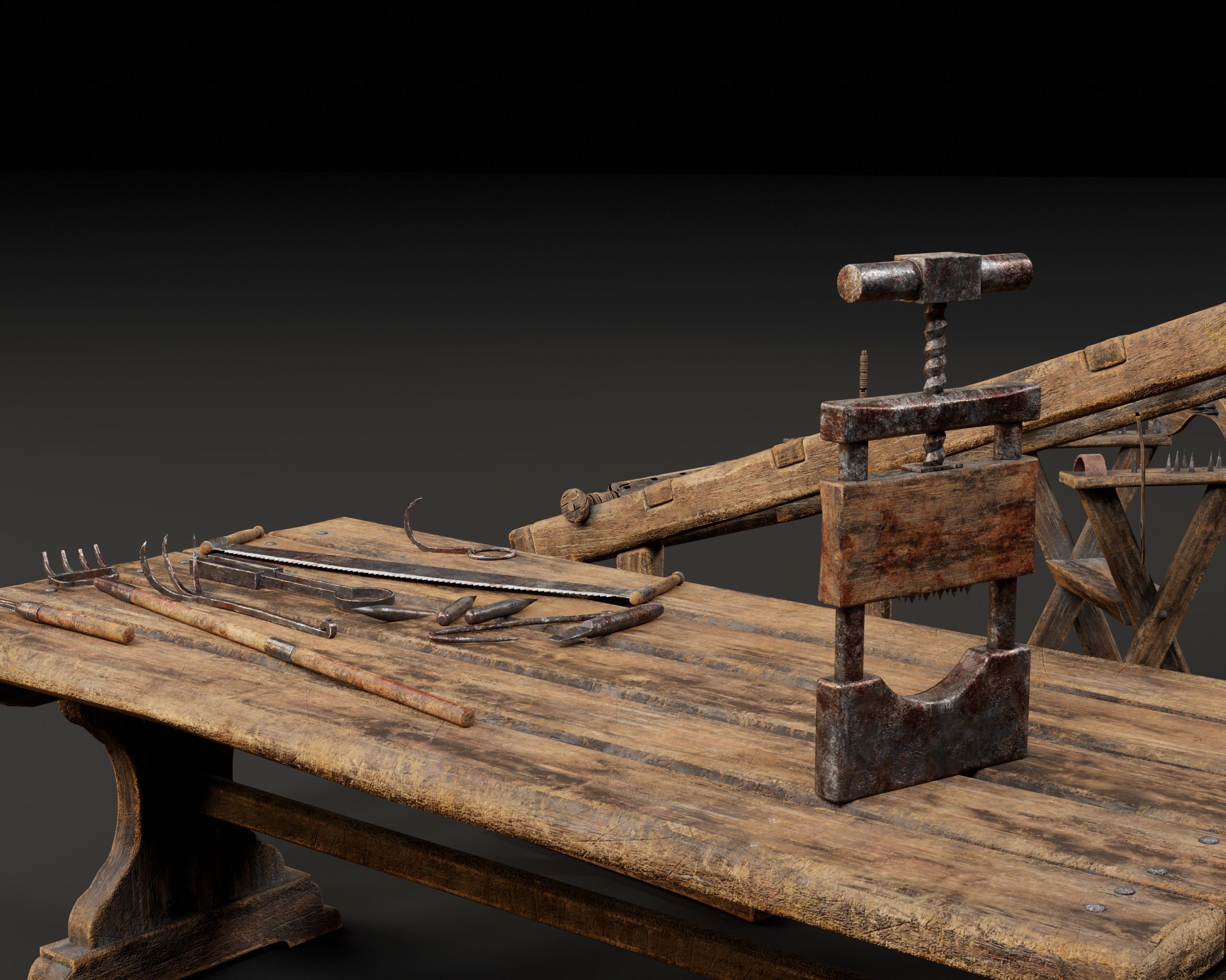 Medieval Torture Pack 5 3D Model Collection_5