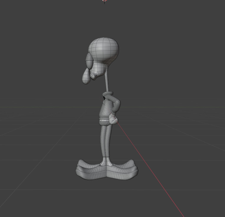 Squidward in Squid Game Low-poly 3D model_6