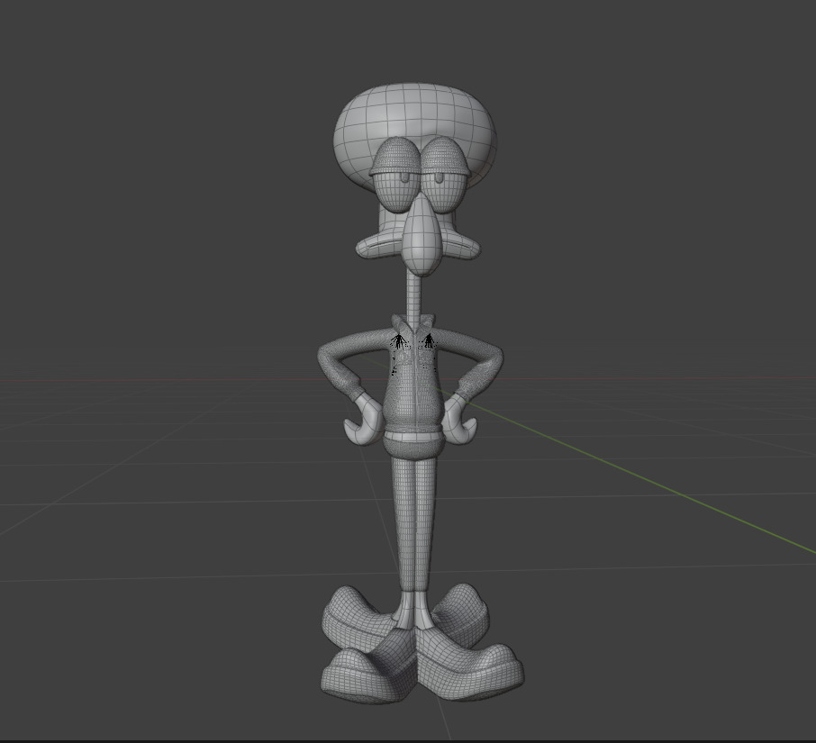Squidward in Squid Game Low-poly 3D model_5