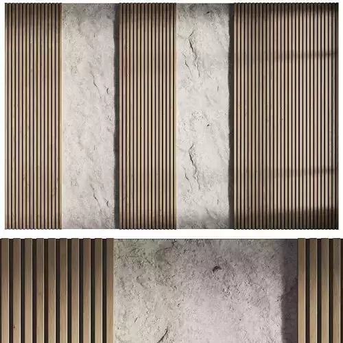 3d Wall Panel 1 Headboard 3D model