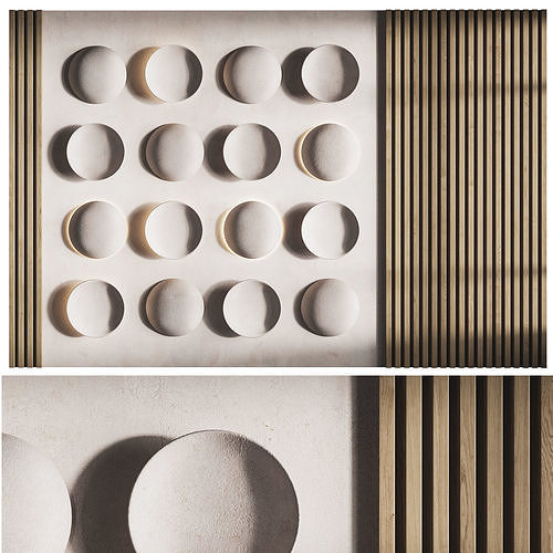 3d Wall Panel 2 Headboard 3D model