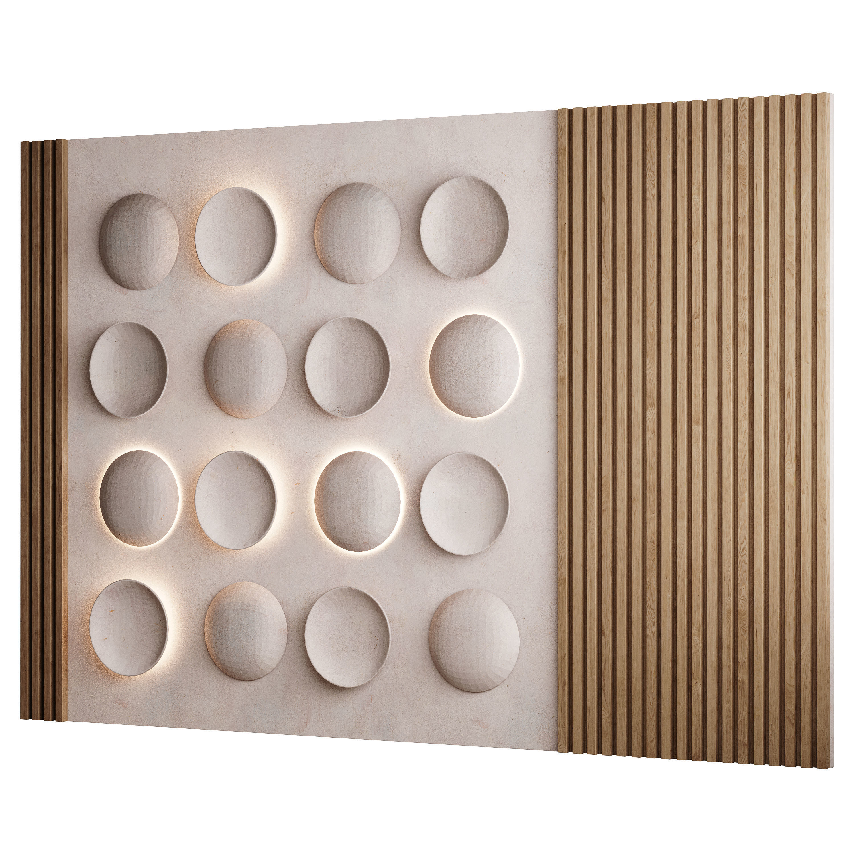 3d Wall Panel 2 Headboard 3D model_4