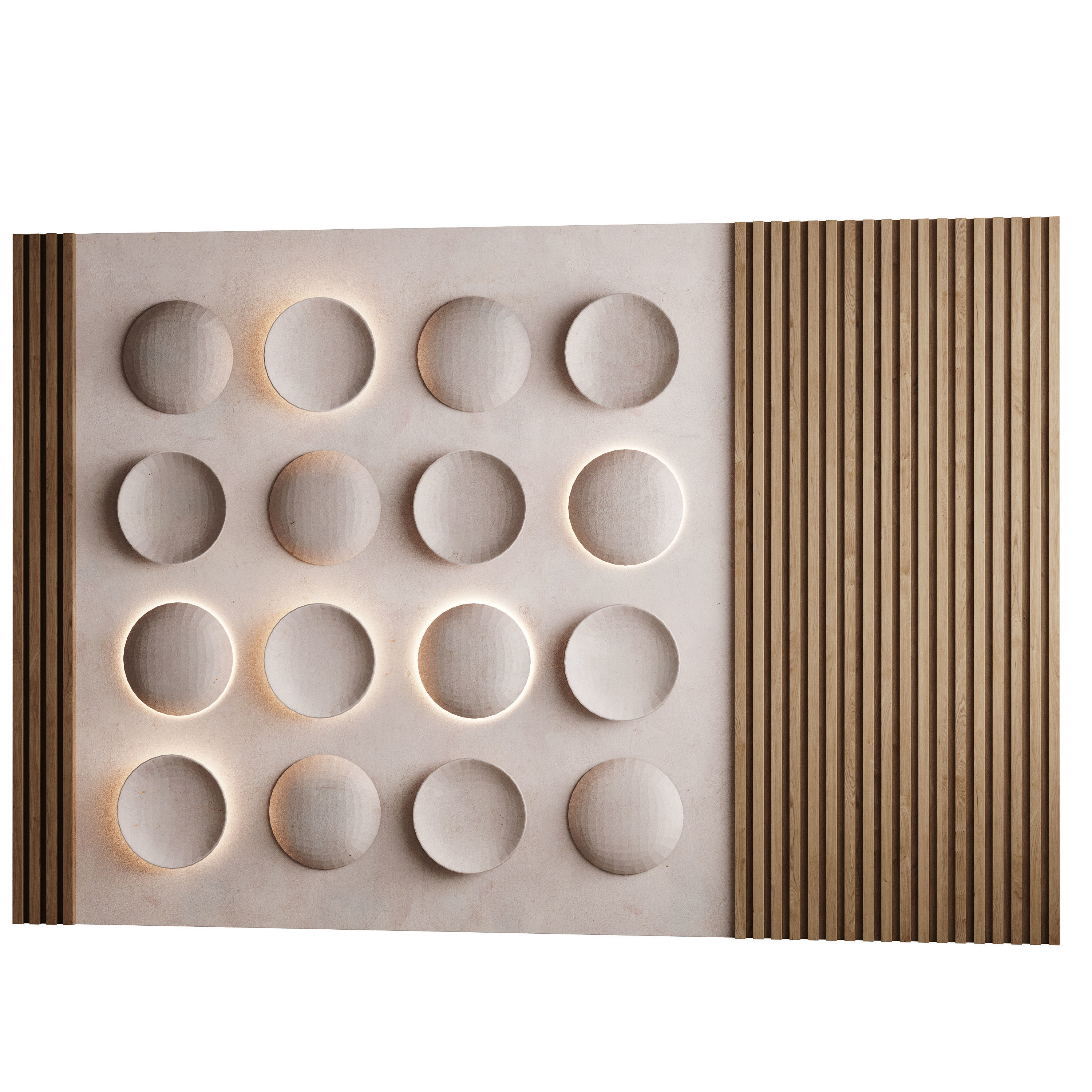 3d Wall Panel 2 Headboard 3D model_7