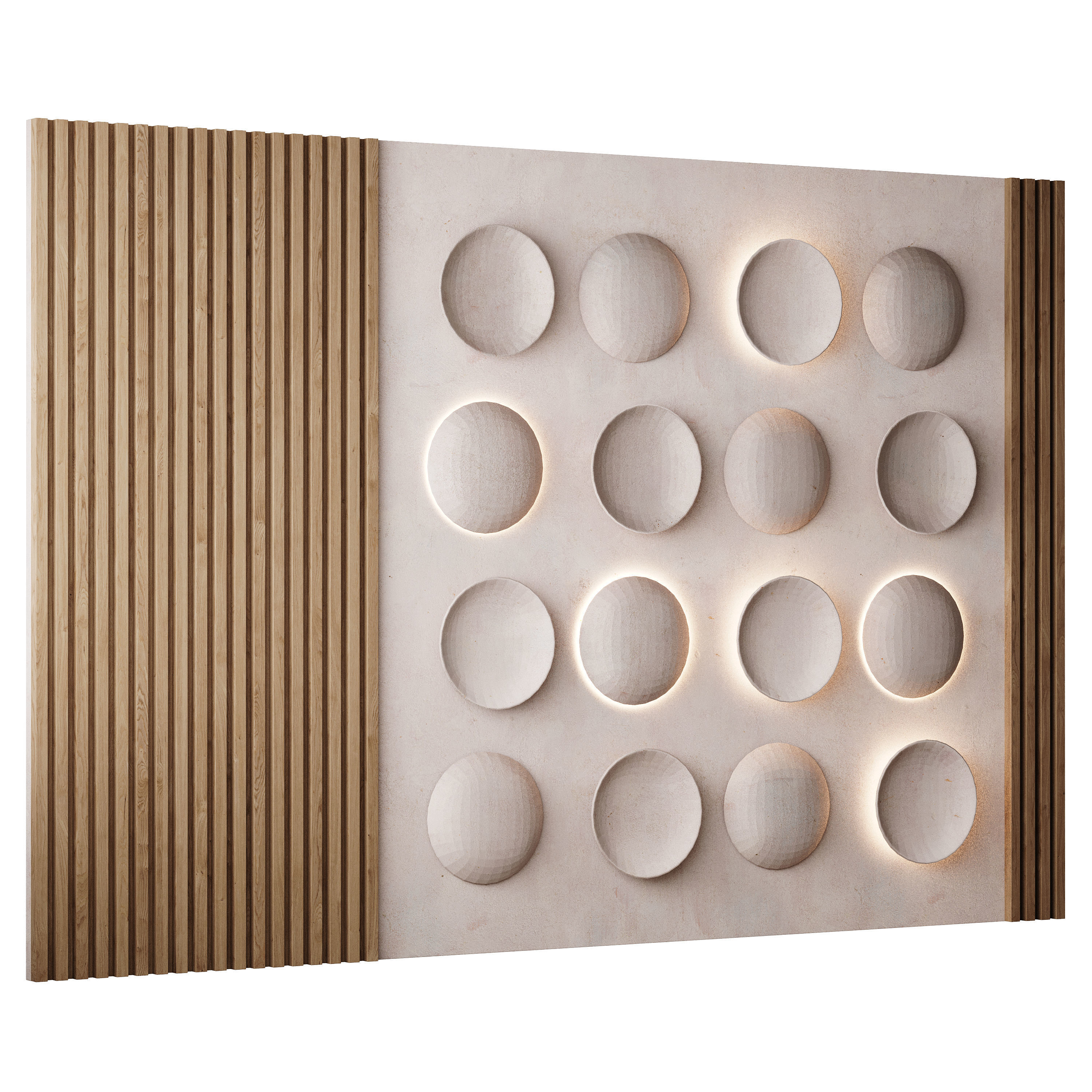 3d Wall Panel 2 Headboard 3D model_8