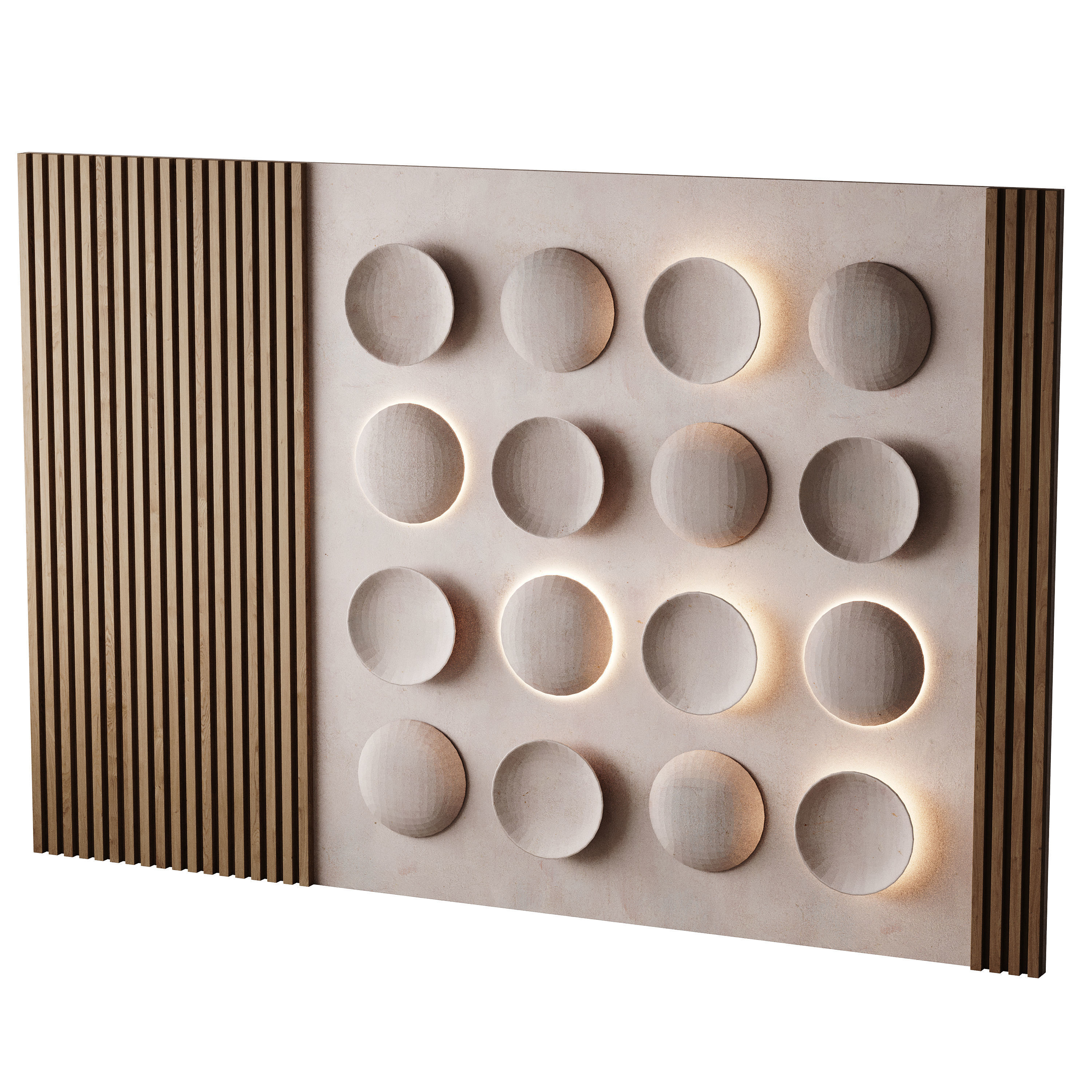 3d Wall Panel 2 Headboard 3D model_9