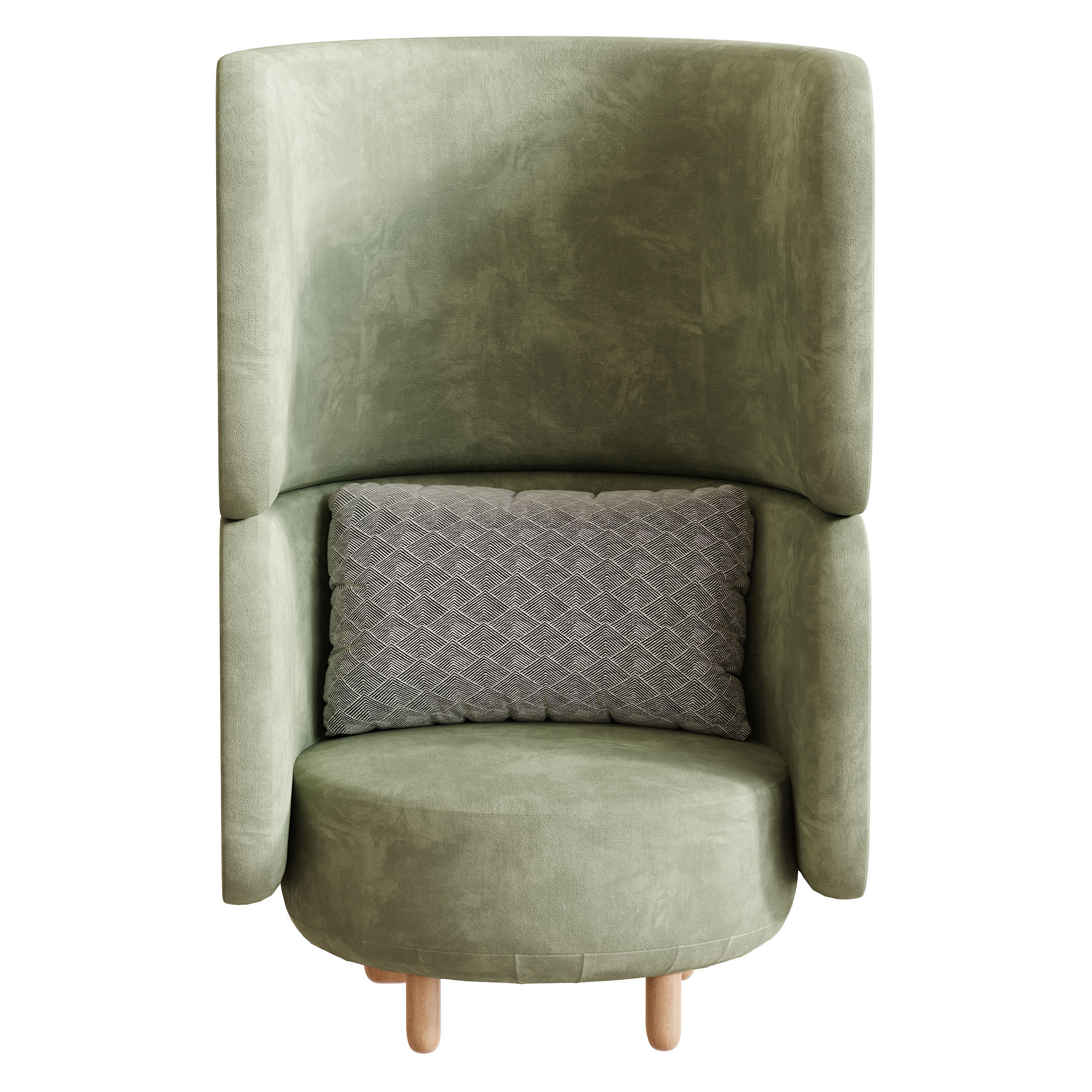 Armchair Here Nearby Space 2 Yellow 3D model_7