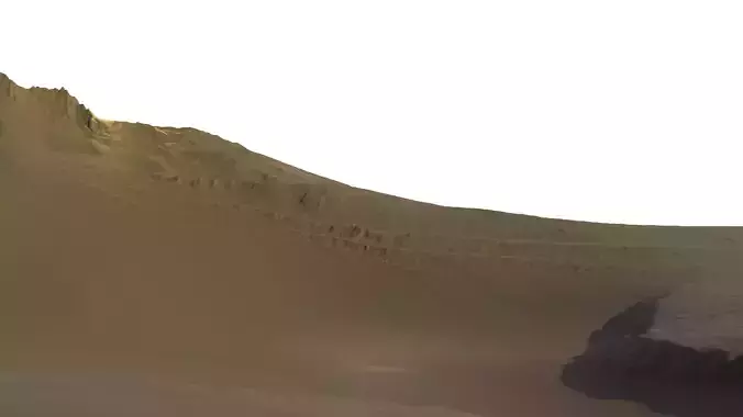 Realistic Mars Landscape 3D Model - Detailed Martian  3D model