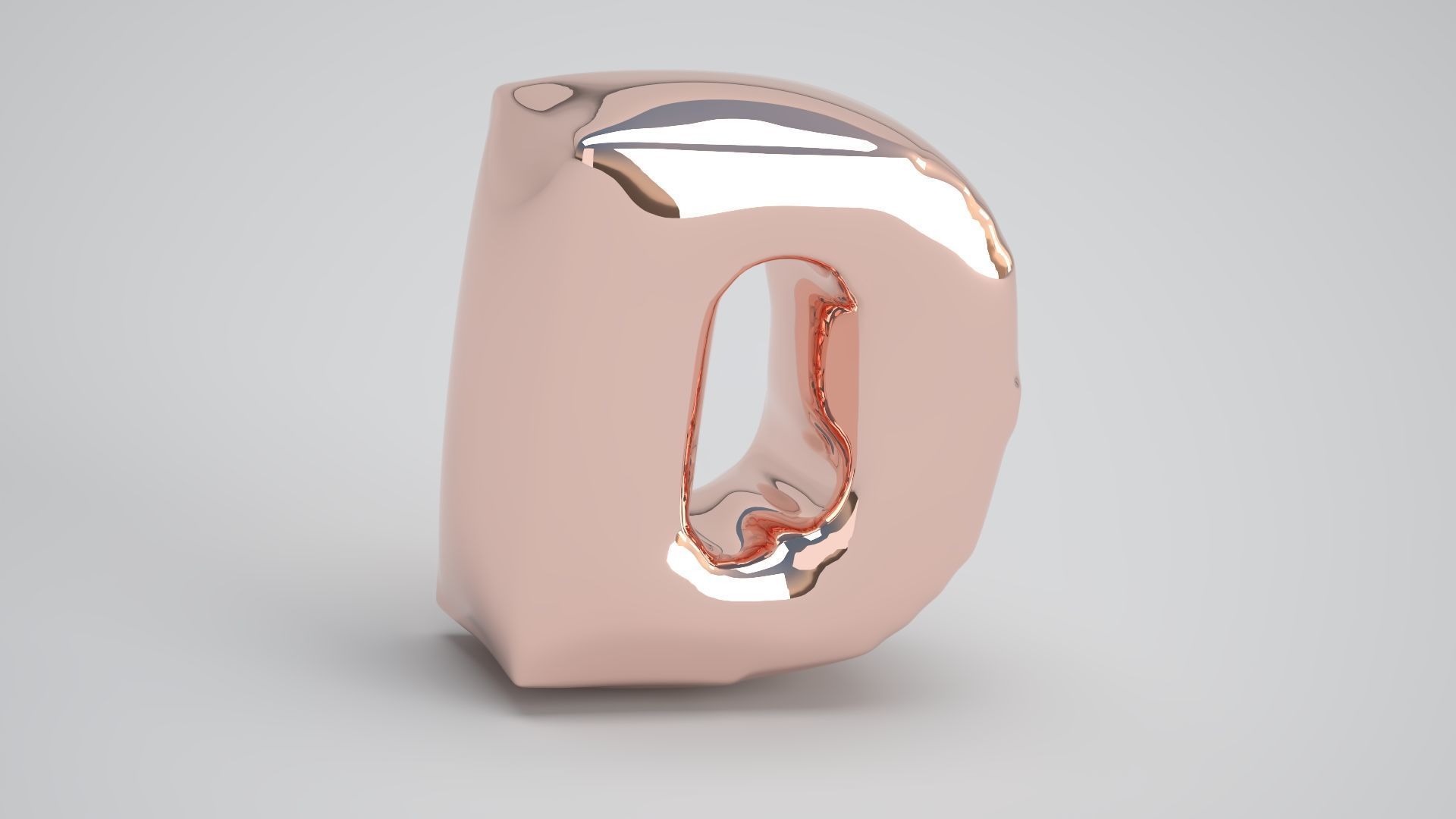 D Balloon Copper 3D model_2