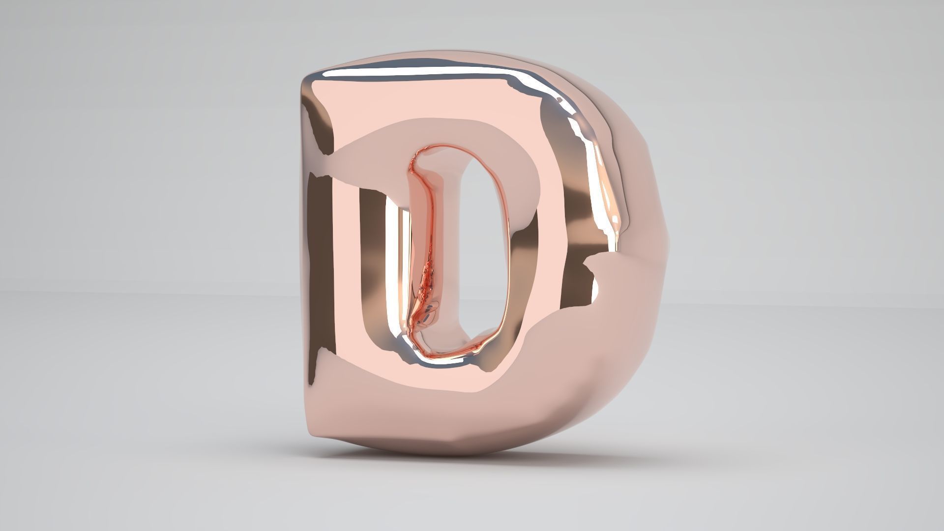 D Balloon Copper 3D model_1
