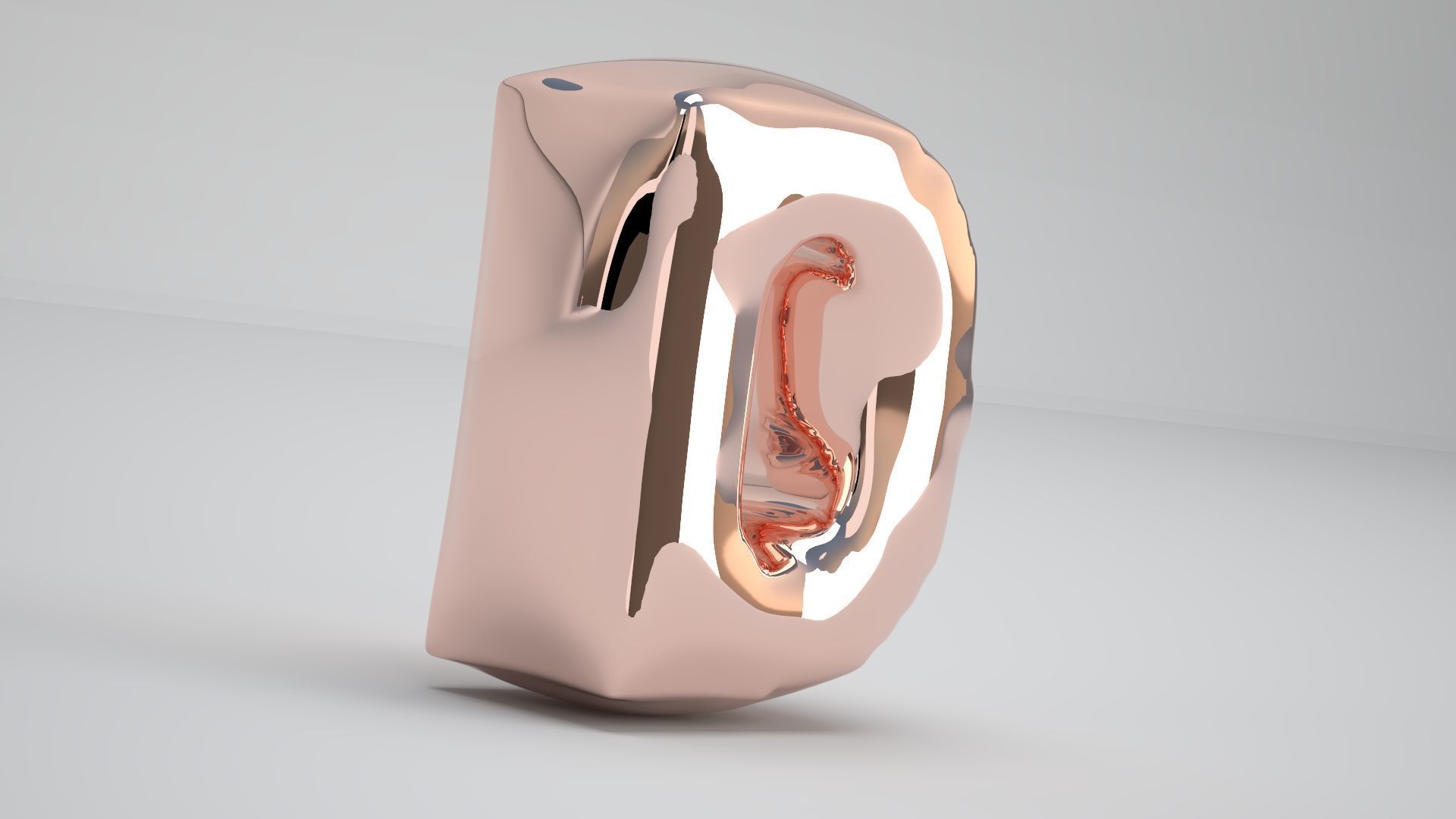 D Balloon Copper 3D model_4