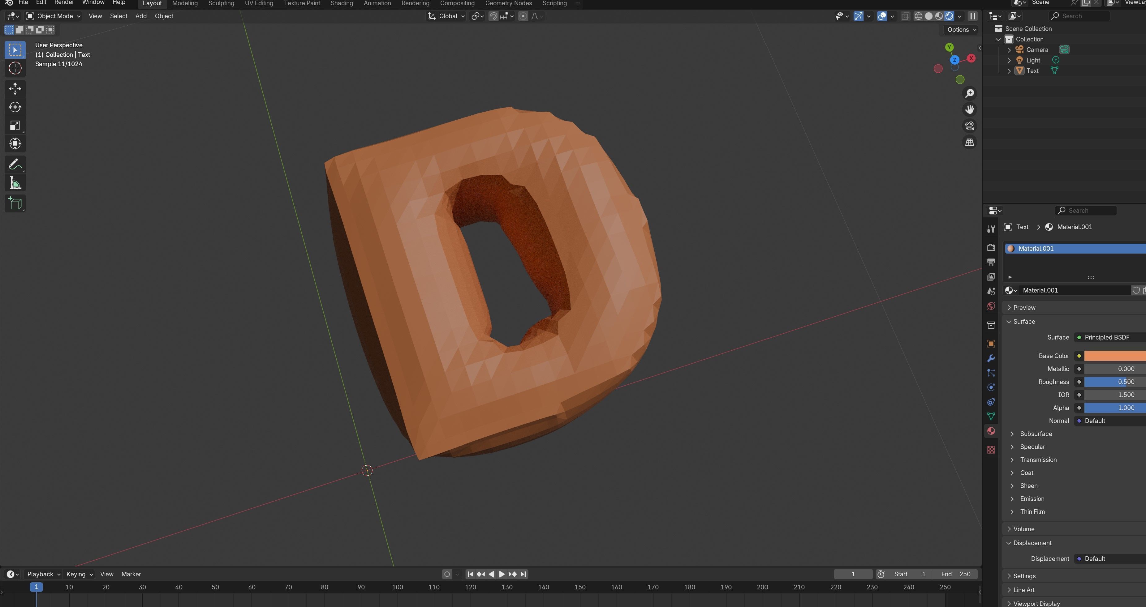 D Balloon Copper 3D model_5