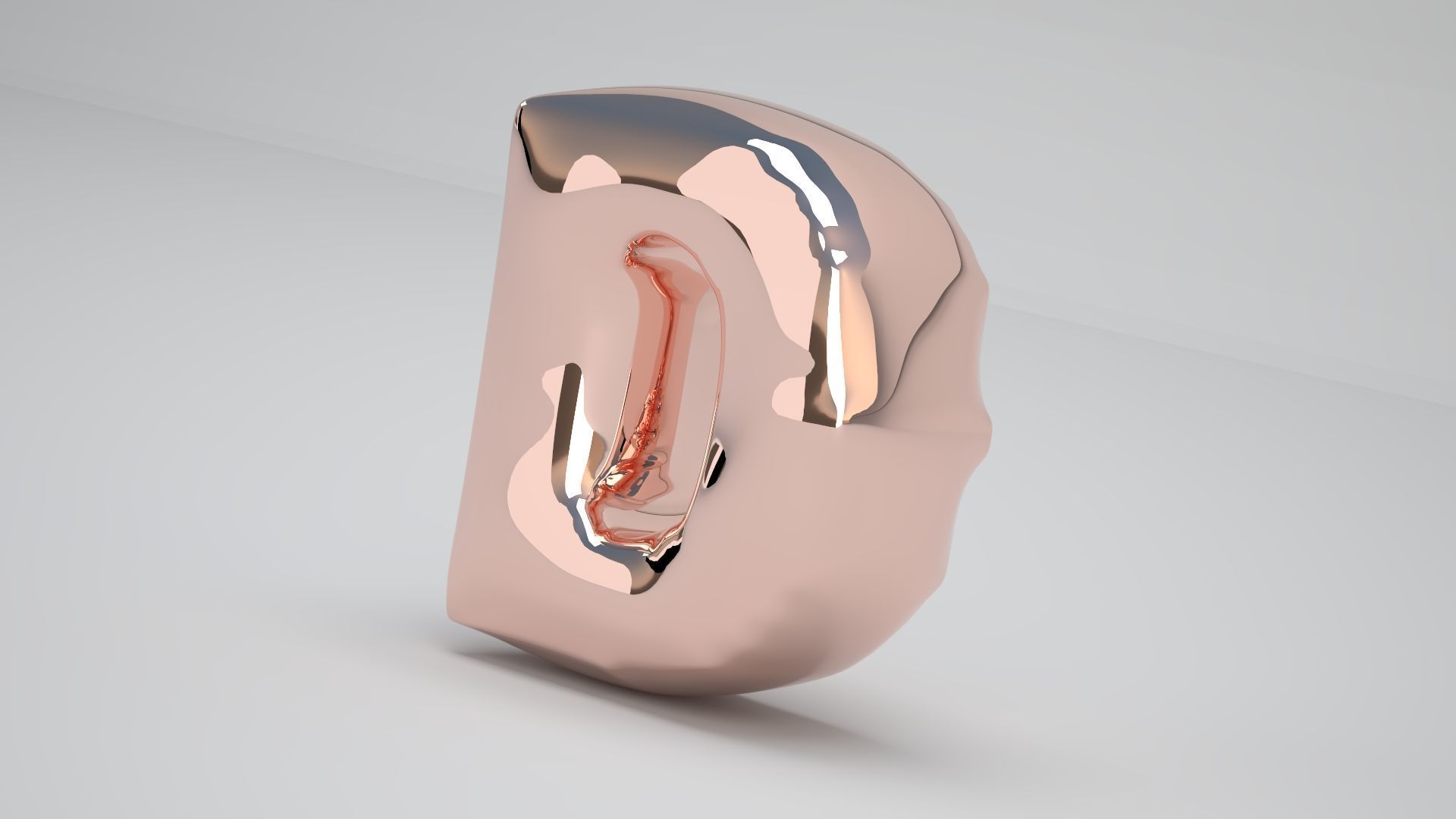 D Balloon Copper 3D model_3